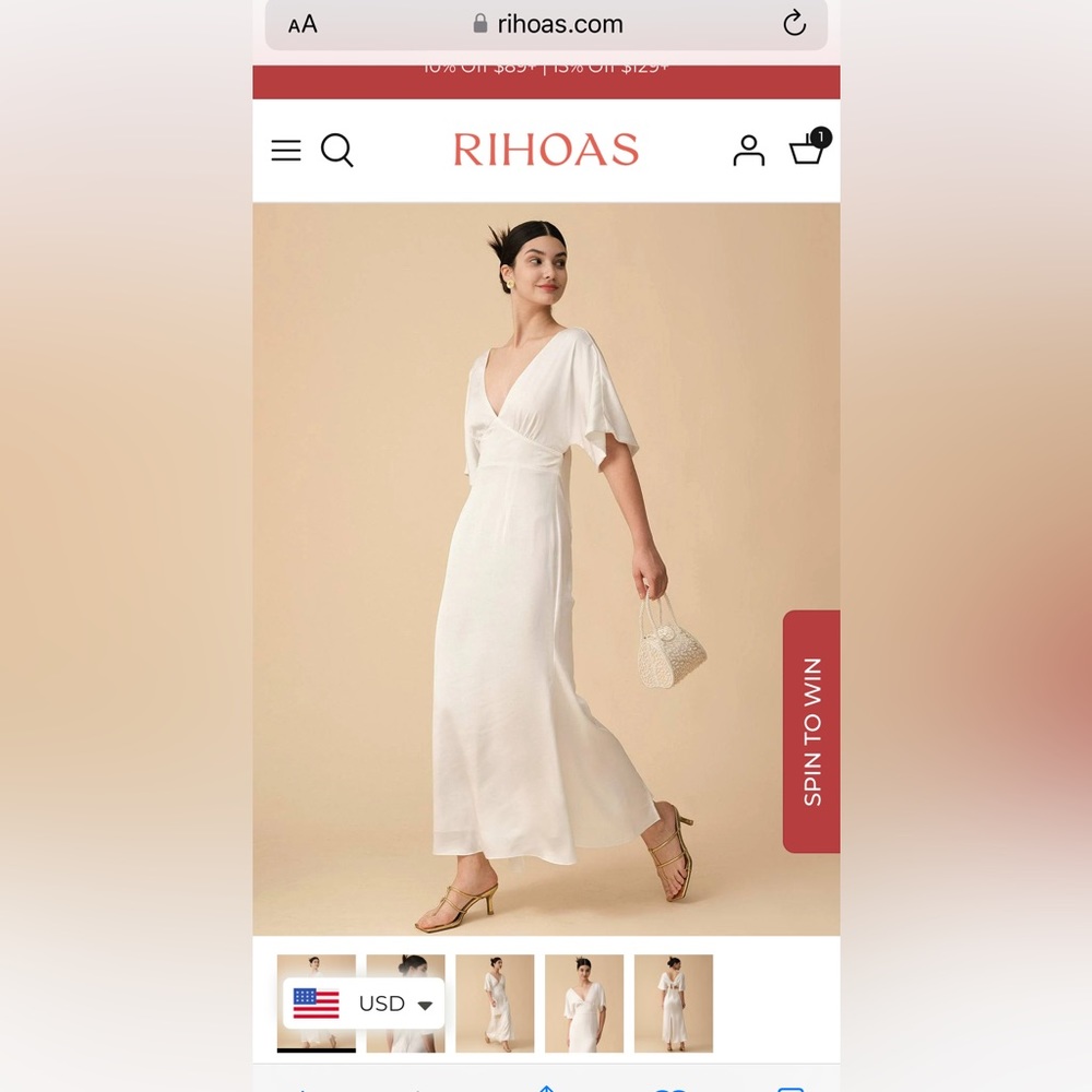RHIOAS dress white dress